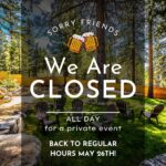 Closed All Day for A Private Event