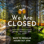 CLOSED ALL DAY