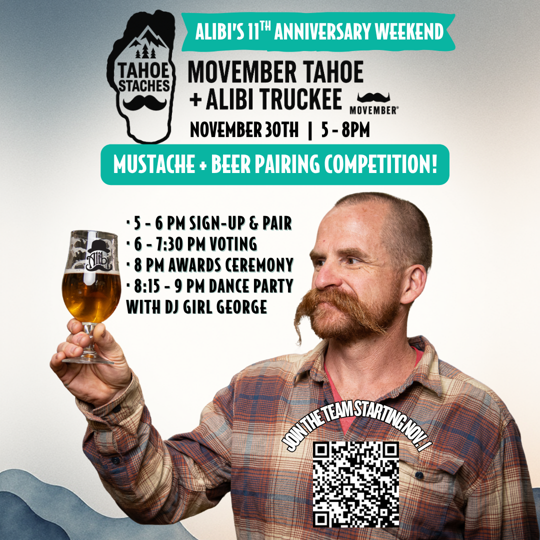 Alibi's 11th Anniversary: Mustache + Beer Pairing Competition