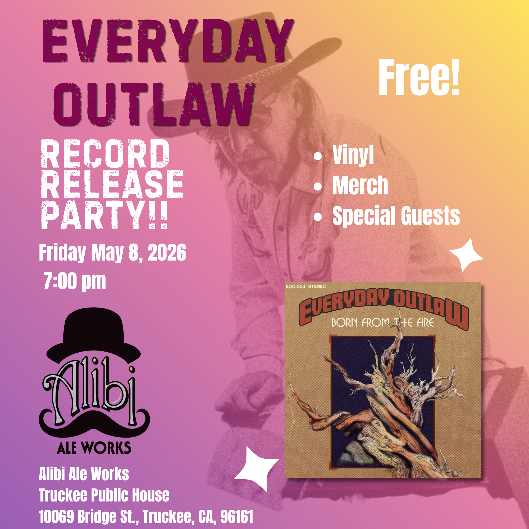 Everyday Outlaw New Album Release Live