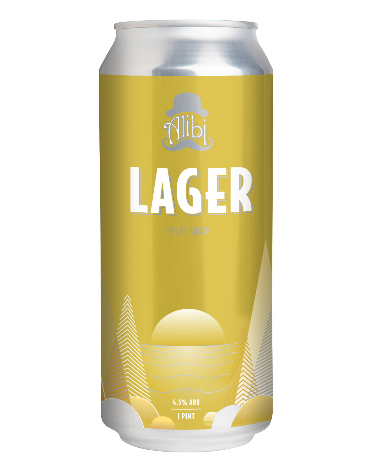 Alibi Lager can