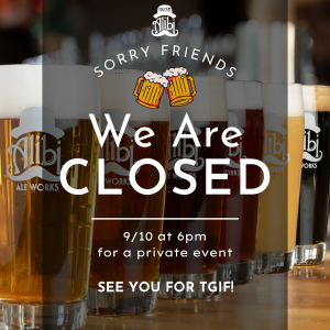 Alibi Incline Closing at 6PM