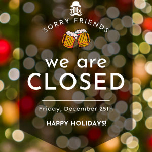 Alibi Pubs Closed. Happy Holidays!