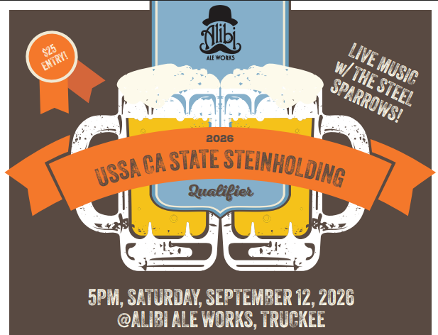 Beer Stein Holding Qualifier Competition + Live Music w/ The Steel Sparrows