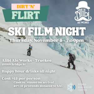 Dirt 'n' Flirt Ski Film Night