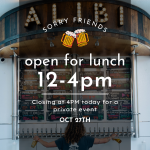 Alibi Truckee Closing at 4PM Today